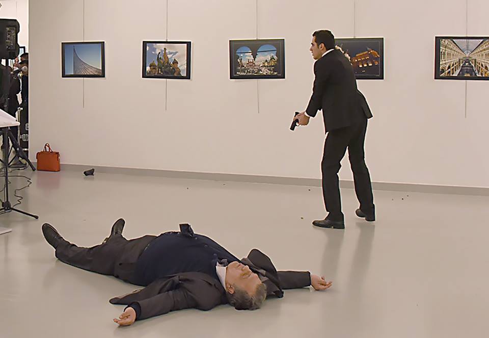 ‘We Die in Aleppo, You die here’ Russian Ambassador shot&nbsp;dead