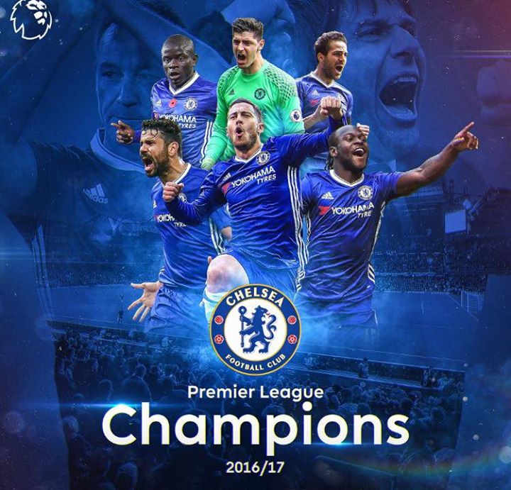 Managers reaction on Chelsea lifting trophy&nbsp;2016/17