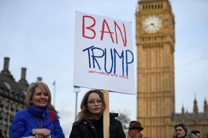 How Trump has been treated in&nbsp;London?