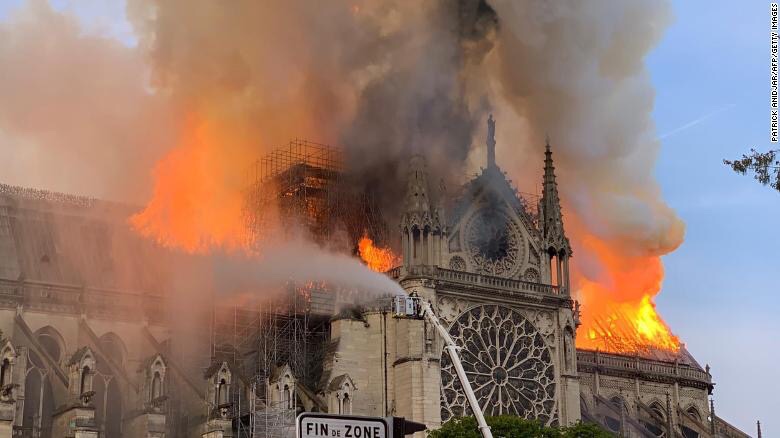 Paris Burning in Flames : Notre&nbsp;Dame