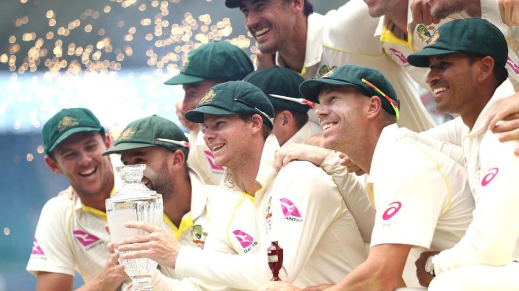 Australia lifted the Ashes urn by virtue of drawing this series and winning the last one down&nbsp;under