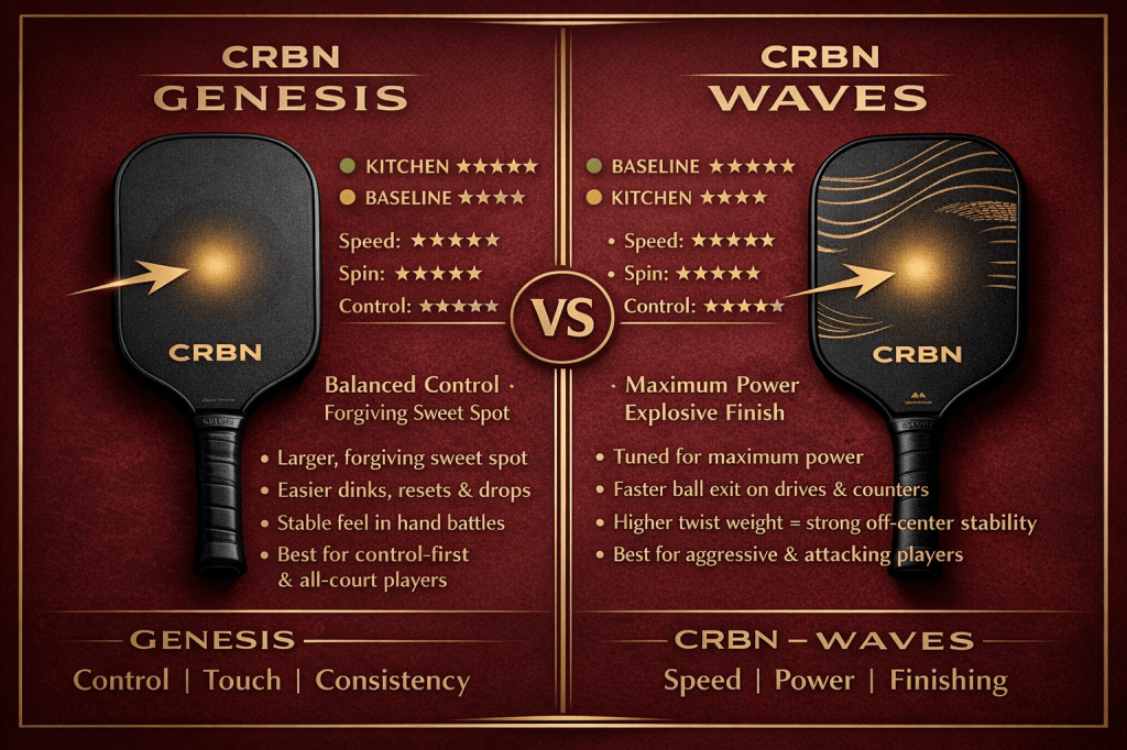 CRBN TruFoam Paddles: Genesis vs. Waves&nbsp;Comparison